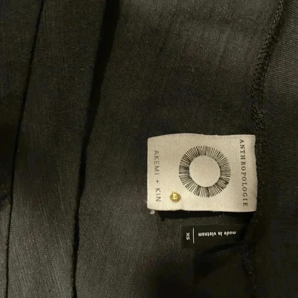 Anthropologie black blouse size xs - Picture 2 of 5